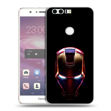 Силиконовый противоударный чехол на Huawei Honor 8 с принтом IronMan Железный человек
