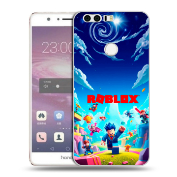 Силиконовый противоударный чехол на Huawei Honor 8 с принтом Roblox Роблокс Силиконовый противоударный чехол на Huawei Honor 8 с принтом Roblox Роблокс