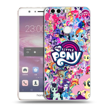 Силиконовый противоударный чехол на Huawei Honor 8 с принтом My little pony Дружба чудо