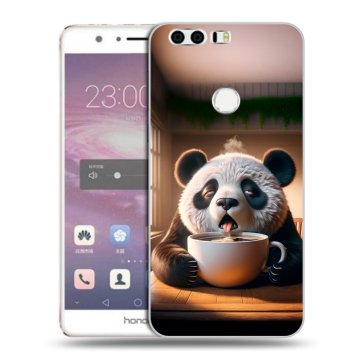 Силиконовый противоударный чехол на Huawei Honor 8 с принтом смешная панда Силиконовый противоударный чехол на Huawei Honor 8 с принтом смешная панда