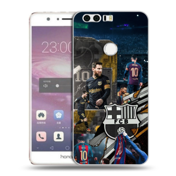 Силиконовый противоударный чехол на Huawei Honor 8 с принтом Messi Barcelona Силиконовый противоударный чехол на Huawei Honor 8 с принтом Messi Barcelona