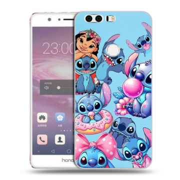 Силиконовый противоударный чехол на Huawei Honor 8 с принтом Лило и Стич