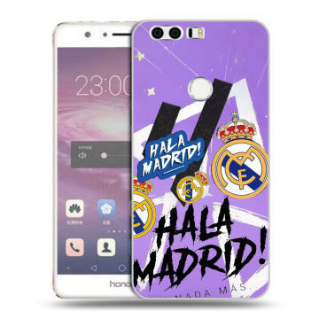 Силиконовый противоударный чехол на Huawei Honor 8 с принтом Real Madrid Реал Мадрид