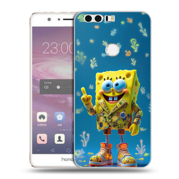 Силиконовый противоударный чехол на Huawei Honor 8 с принтом Спанч боб Спанчбоб Силиконовый противоударный чехол на Huawei Honor 8 с принтом Спанч боб Спанчбоб