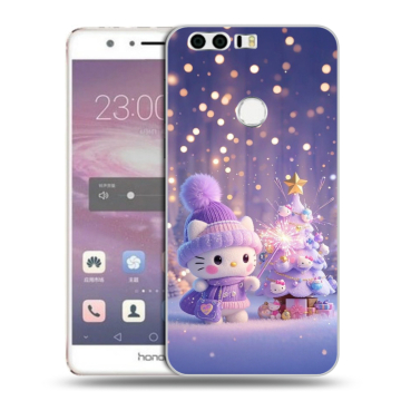 Силиконовый противоударный чехол на Huawei Honor 8 с принтом Новый год Силиконовый противоударный чехол на Huawei Honor 8 с принтом Новый год
