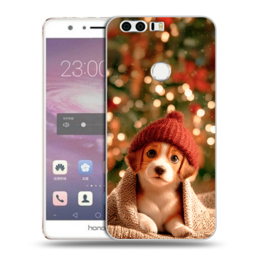 Силиконовый противоударный чехол на Huawei Honor 8 с принтом Новый год Силиконовый противоударный чехол на Huawei Honor 8 с принтом Новый год