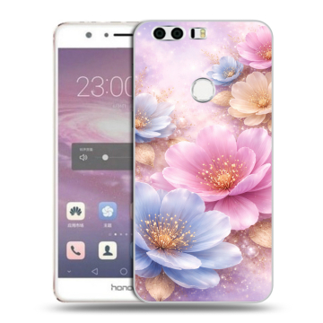 Силиконовый противоударный чехол на Huawei Honor 8 с принтом женский