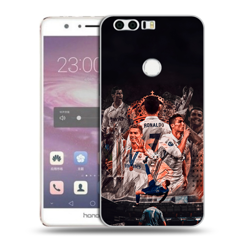 Силиконовый противоударный чехол на Huawei Honor 8 с принтом Реал Роналдо Real Ronaldo Силиконовый противоударный чехол на Huawei Honor 8 с принтом Реал Роналдо Real Ronaldo