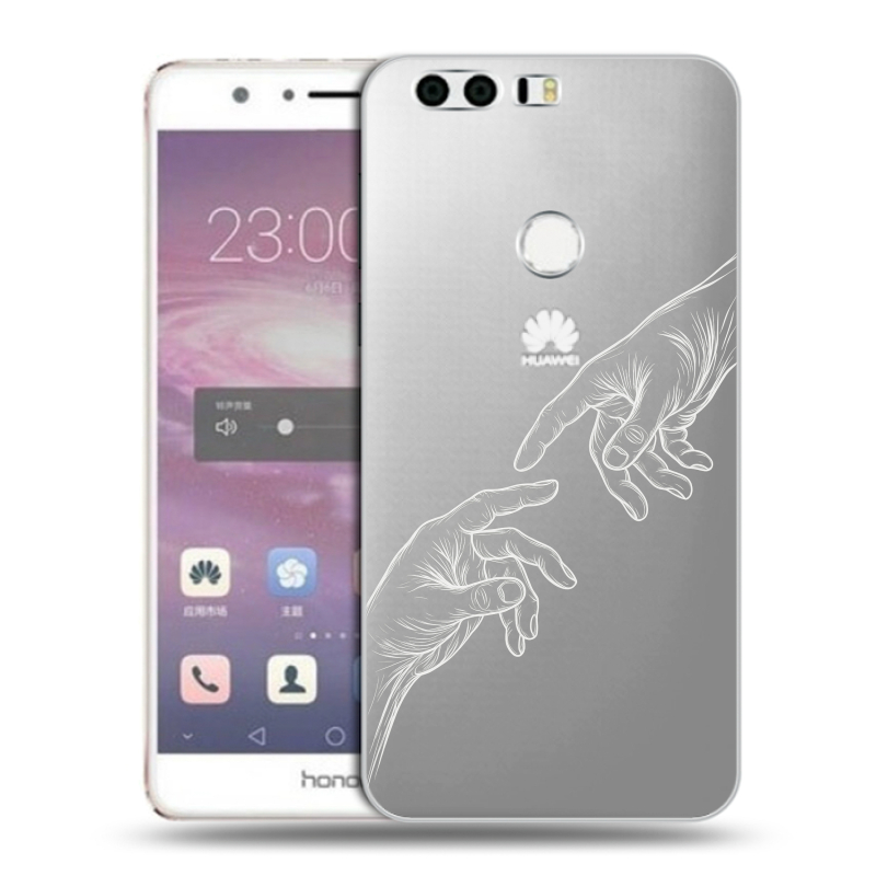 Силиконовый противоударный чехол на Huawei Honor 8 с принтом Сотворение мира Силиконовый противоударный чехол на Huawei Honor 8 с принтом Сотворение мира