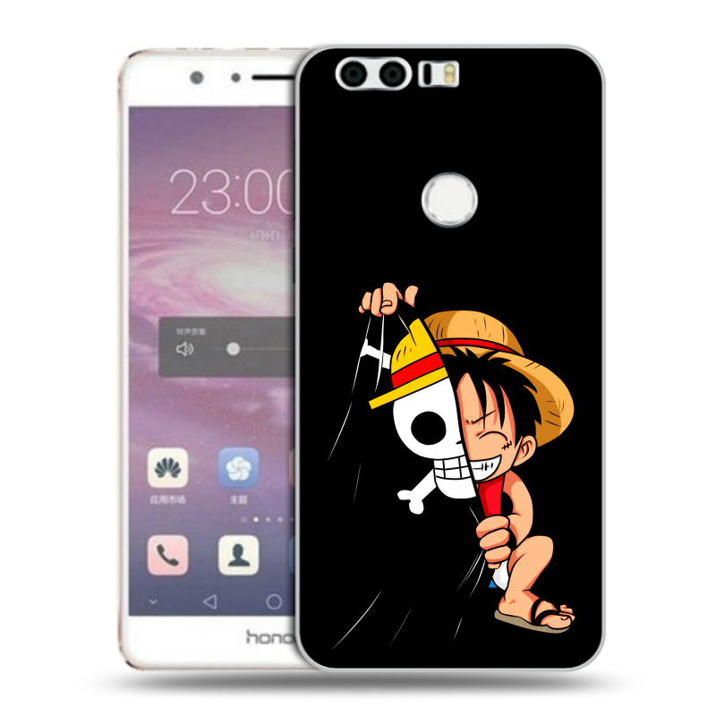 Силиконовый противоударный чехол на Huawei Honor 8 с принтом One Piece Ван Пис Силиконовый противоударный чехол на Huawei Honor 8 с принтом One Piece Ван Пис