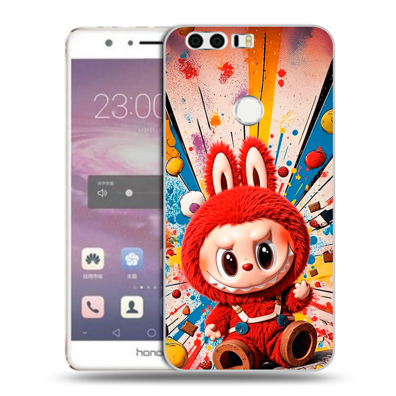 Силиконовый противоударный чехол на Huawei Honor 8 с принтом Labubu Лабубу Силиконовый противоударный чехол на Huawei Honor 8 с принтом Labubu Лабубу