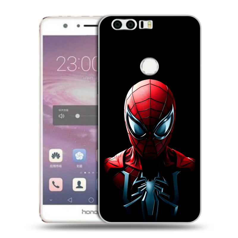 Силиконовый противоударный чехол на Huawei Honor 8 с принтом Spiderman Человек паук Силиконовый противоударный чехол на Huawei Honor 8 с принтом Spiderman Человек паук