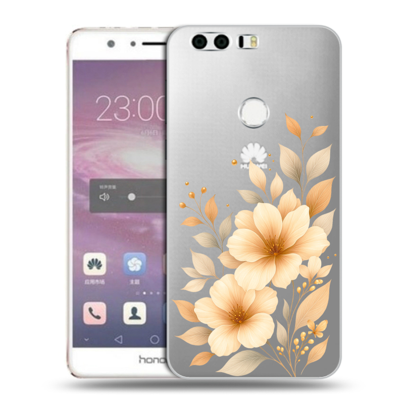 Силиконовый противоударный чехол на Huawei Honor 8 с принтом для девушки Силиконовый противоударный чехол на Huawei Honor 8 с принтом для девушки