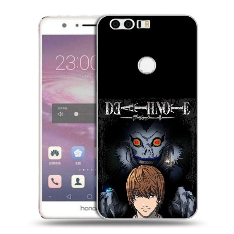 Силиконовый противоударный чехол на Huawei Honor 8 с принтом Death note Тетрадь смерти Силиконовый противоударный чехол на Huawei Honor 8 с принтом Death note Тетрадь смерти