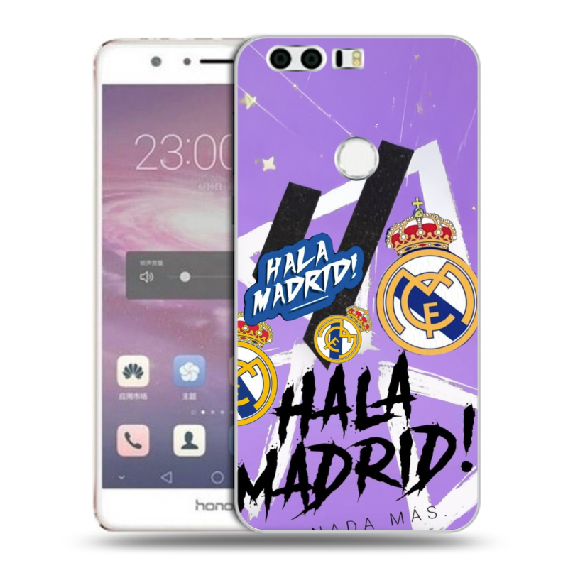 Силиконовый противоударный чехол на Huawei Honor 8 с принтом Real Madrid Реал Мадрид Силиконовый противоударный чехол на Huawei Honor 8 с принтом Real Madrid Реал Мадрид