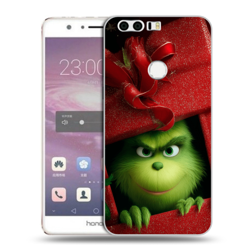 Силиконовый противоударный чехол на Huawei Honor 8 с принтом Новый год Силиконовый противоударный чехол на Huawei Honor 8 с принтом Новый год