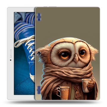 Силиконовый чехол на планшета Lenovo Tab 2 A10-30 с принтом Сова Силиконовый чехол на планшета Lenovo Tab 2 A10-30 с принтом Сова