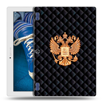 Силиконовый чехол на Lenovo Tab 2 A10-30 с принтом Герб России принт Силиконовый чехол на Lenovo Tab 2 A10-30 с принтом Герб России принт
