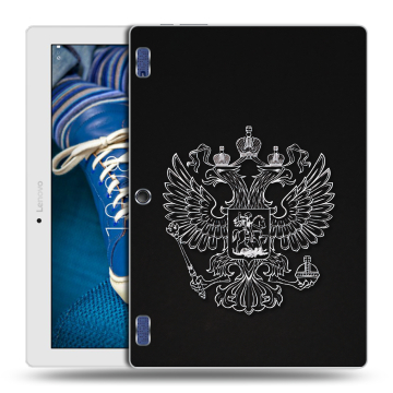 Силиконовый чехол на Lenovo Tab 2 A10-30 с принтом Герб России