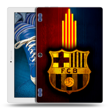 Силиконовый чехол на Lenovo Tab 2 A10-30 с принтом Барселона Barcelona