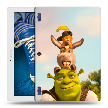 Силиконовый чехол на Lenovo Tab 2 A10-30 с принтом Шрек Shrek