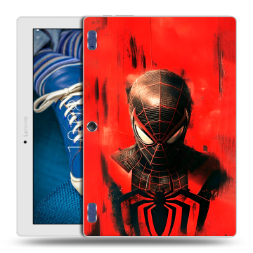 Силиконовый чехол на Lenovo Tab 2 A10-30 с принтом человек паук spiderman Силиконовый чехол на Lenovo Tab 2 A10-30 с принтом человек паук spiderman