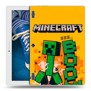 Силиконовый чехол на Lenovo Tab 2 A10-30 с принтом Майнкрафт Minecraft Силиконовый чехол на Lenovo Tab 2 A10-30 с принтом Майнкрафт Minecraft