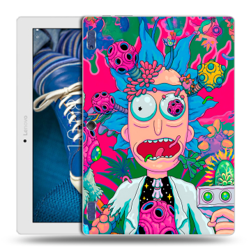 Силиконовый чехол на Lenovo Tab 2 A10-30 с принтом Рик и Морти Rick Morty Силиконовый чехол на Lenovo Tab 2 A10-30 с принтом Рик и Морти Rick Morty