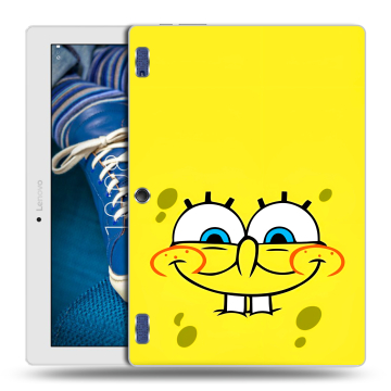 Силиконовый чехол на Lenovo Tab 2 A10-30 с принтом спанчбоб спанч боб