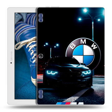 Силиконовый чехол на Lenovo Tab 2 A10-30 с принтом БМВ BMW Силиконовый чехол на Lenovo Tab 2 A10-30 с принтом БМВ BMW