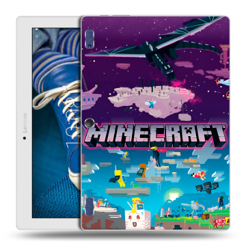 Силиконовый чехол на Lenovo Tab 2 A10-30 с принтом Майнкрафт Minecraft Силиконовый чехол на Lenovo Tab 2 A10-30 с принтом Майнкрафт Minecraft