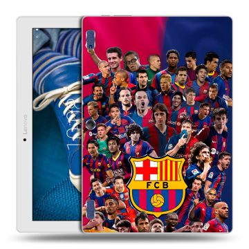Силиконовый чехол на Lenovo Tab 2 A10-30 с принтом Барселона Barcelona