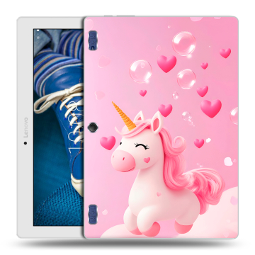 Силиконовый чехол на Lenovo Tab 2 A10-30 с принтом Единорог Силиконовый чехол на Lenovo Tab 2 A10-30 с принтом Единорог