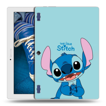 Силиконовый чехол на Lenovo Tab 2 A10-30 с принтом Лило и Стич
