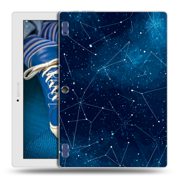 Силиконовый чехол на Lenovo Tab 2 A10-30 с принтом Космос звезды