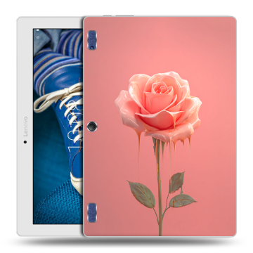 Силиконовый чехол на Lenovo Tab 2 A10-30 с принтом Розовая роза