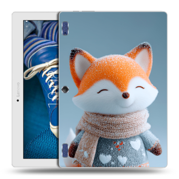 Силиконовый чехол на Lenovo Tab 2 A10-30 с принтом Лиса