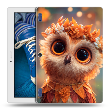 Силиконовый чехол на Lenovo Tab 2 A10-30 с принтом Милая сова