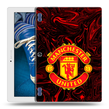Силиконовый чехол на Lenovo Tab 2 A10-30 с принтом Manchester United