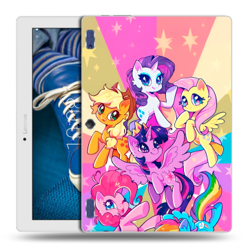 Силиконовый чехол на Lenovo Tab 2 A10-30 с принтом My little pony Дружба чудо Силиконовый чехол на Lenovo Tab 2 A10-30 с принтом My little pony Дружба чудо