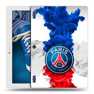 Силиконовый чехол на Lenovo Tab 2 A10-30 с принтом PSG ПСЖ