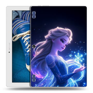 Силиконовый чехол на Lenovo Tab 2 A10-30 с принтом Холодное сердце Frozen Силиконовый чехол на Lenovo Tab 2 A10-30 с принтом Холодное сердце Frozen