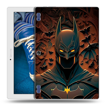 Силиконовый чехол на Lenovo Tab 2 A10-30 с принтом Batman Бэтмен