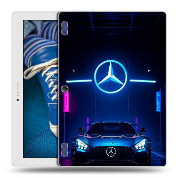 Силиконовый чехол на Lenovo Tab 2 A10-30 с принтом Mercedes Мерседес Силиконовый чехол на Lenovo Tab 2 A10-30 с принтом Mercedes Мерседес