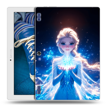 Силиконовый чехол на Lenovo Tab 2 A10-30 с принтом Холодное сердце Frozen Силиконовый чехол на Lenovo Tab 2 A10-30 с принтом Холодное сердце Frozen