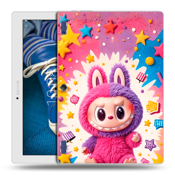 Силиконовый чехол на Lenovo Tab 2 A10-30 с принтом Labubu Лабубу Силиконовый чехол на Lenovo Tab 2 A10-30 с принтом Labubu Лабубу