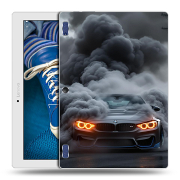 Силиконовый чехол на Lenovo Tab 2 A10-30 с принтом BMW БМВ Силиконовый чехол на Lenovo Tab 2 A10-30 с принтом BMW БМВ