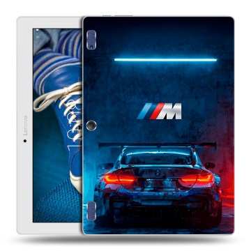 Силиконовый чехол на Lenovo Tab 2 A10-30 с принтом BMW БМВ Силиконовый чехол на Lenovo Tab 2 A10-30 с принтом BMW БМВ