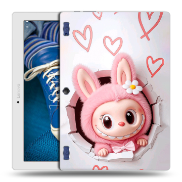 Силиконовый чехол на Lenovo Tab 2 A10-30 с принтом Labubu Лабубу