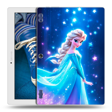 Силиконовый чехол на Lenovo Tab 2 A10-30 с принтом Холодное сердце Frozen Силиконовый чехол на Lenovo Tab 2 A10-30 с принтом Холодное сердце Frozen